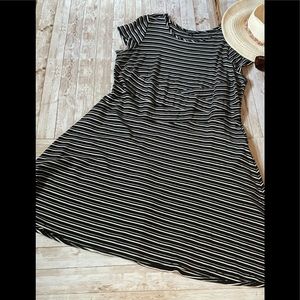 Hawthorn black & white striped dress